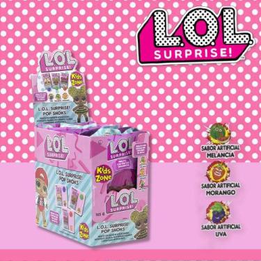 Imagem de Pirulito Lol Pop Shoks Display Com 15 - Kids Zone, Pirulito, 1086 L.O.