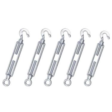 Imagem de Kit 5 Esticador para Cabos de Aço Cordoalhas Cerca Esticar Tensionar 5