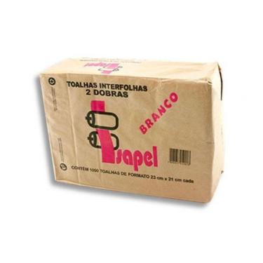 Imagem de Papel Toalha Interfolhado 2D Branco Isapel 22X21Cm C/1000 folhas