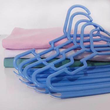 Imagem de Kit cabides para bebê infantil infanto juvenil coloridos reforçados - 