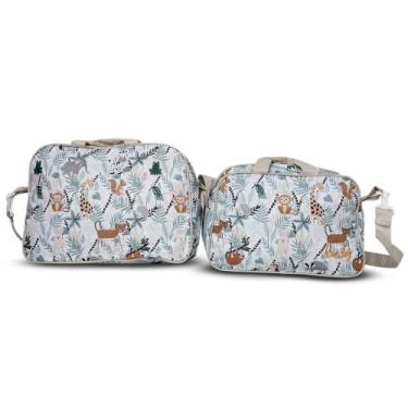 Imagem de Kit Sacola Maternidade Frasqueira PVC Desenhos Mave Baby, Zebrinha