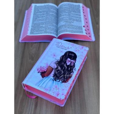 Imagem de Bíblia ARC Garota hiper - com Harpa e indice digital - CENTRAL