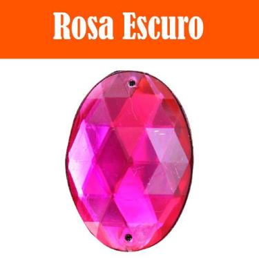 Imagem de Chaton Oval Taz-021 - 25mm - Rosa Escuro - Nº: 11 - Nybc