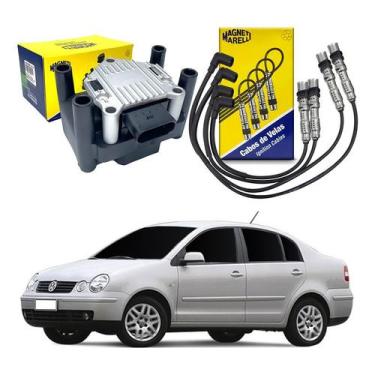 Imagem de Bobina Ignição Cabo Vela Polo Sedan 1.6 2002 A 2007 - Magneti Marelli