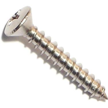 Imagem de Fixador difícil de encontrar 014973198268 parafusos de metal ovais Phillips, 25,4 x 3,8 cm, 45 peças