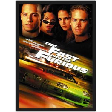 Imagem de Quadro Decorativo Velozes e Furiosos Filmes Cinema Decorações Com Mold