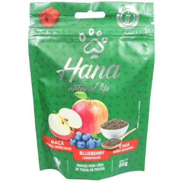 Imagem de Hana Natural Life Maçã Blueberry Chia 80g Snacks Para Cães Adultos - H
