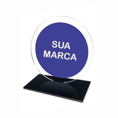 Imagem de Troféu  Acrílico Redondo sem Personalização 15cm 3mm 1 Unid. - OC Shop