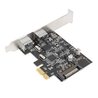 Imagem de Placa de expansão PCIE, placa de expansão PCI Express para porta PS/2, cartão de expansão de porta de teclado e mouse PS/2 sem porta USB, interface de alimentação SATA, para