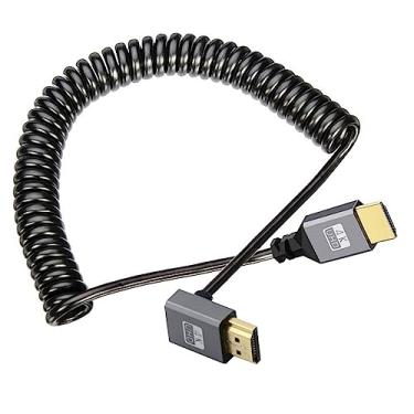 Imagem de chenyang Cabo HDMI 1.4 tipo A macho para macho 4K 60hz 90 graus UP cabo de extensão angular