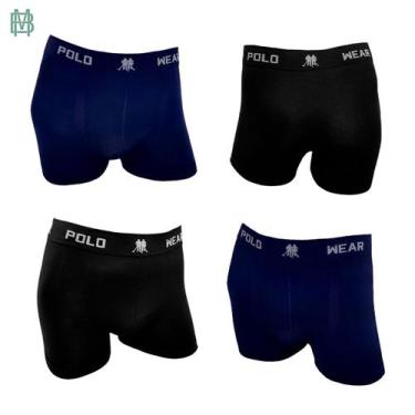 Imagem de Cueca Boxer Polo Wear + Hoahi Microfibra Kit Com 4 - Oferta, CUECA BOX
