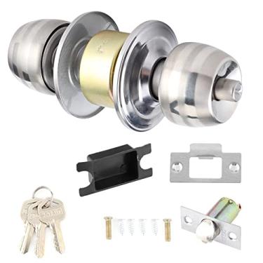 Imagem de Fechadura de Porta, Fechadura de Porta de Armário Deslizante Fechaduras de Porta de Aço Inoxidável Galvanoplastia Multicamadas para Quartos Com Processo de Polimento Escovado