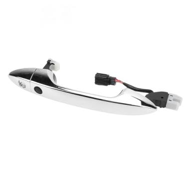 Imagem de Maçaneta Porta Externa Dianteira Esquerda do Lado do Motorista Com Fechadura Compatível Com Accord 2013-2017, Pilot 2015-2020, Sem Entrada de Chave Inteligente, Cromada (Com