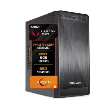 Imagem de Computador BluePC AMD RYZEN 5 8500G 8GB DDR5 SSD 960GB