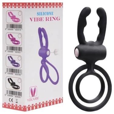 Imagem de Anel Peniano Argola Testicular Vibrador Vipmix, PRETO