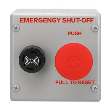 Imagem de Haoguo Interruptor de Desligamento de Placa Dupla(24Vdc) com Alarme para Responder A Emergências, Compatível com Sistemas de Controle de Piscina e Spa Pentair Compool/Pentair Intellitouch/Pentair Easy
