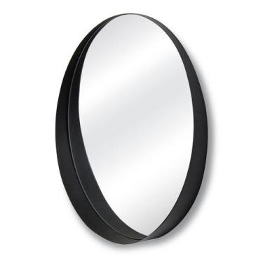 Imagem de Espelho Decorativo Stokolmo 60 cm Preto Redondo - e2g Design,  60 cm, 