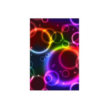 Imagem de Painel De Festa Vertical 1,50 x 2,20 - Círculos e Formas Efeito Neon 0