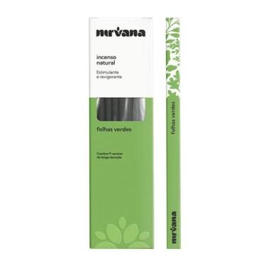 Imagem de Incenso Nirvana Folhas Verdes Natural C/9 Varetas - Lua Mística - 100%