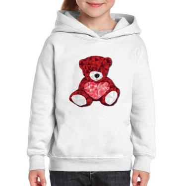 Imagem de Moletom Infantil Urso Mosaico - Foca na Moda, Branco, 6