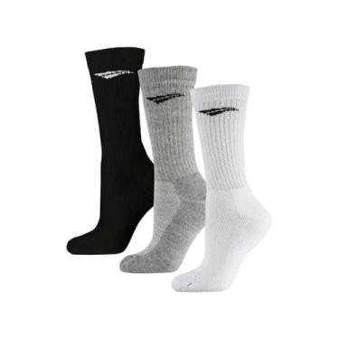 Imagem de Kit 3 Pares Meia Esportiva Penalty Cano Alto X Juvenil - Tam 33-38, Tr