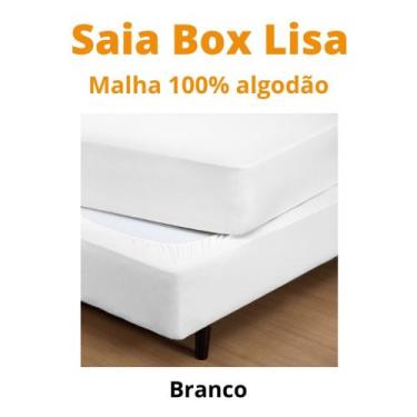 Imagem de Saia Elástica Cama Box Modelo Fit Casal Padrão Malha 100% Algodão - Ha