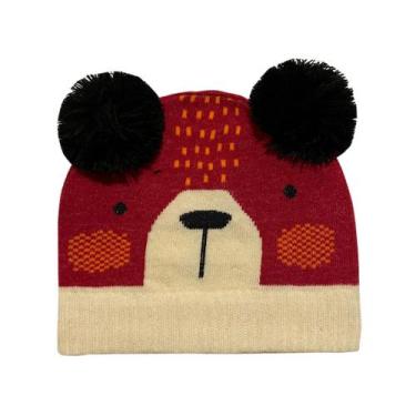 Imagem de Touca Bebê Pompom Menino 0/2 Anos - Rossini, 0-1 Ano, Vermelho