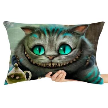 Imagem de Capa Travesseiro fronha com ziper 50x70  Gato de Cheshire - Empório Du