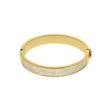 Imagem de Bracelete Minimalista Elegante Liso Dourado - GEMERSON BIJOUX, Madre p