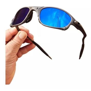 Imagem de Oculos De Sol Doublex Azul Escuro Juliet Polarizado Tamanho Maior X-Me