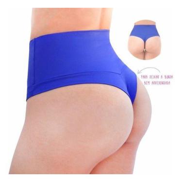 Imagem de Kit 3 Calcinha Modeladora Fio Dental Cintura Alta Redutora - Femminart