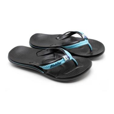 Imagem de Chinelo Casual Estiloso Com Detalhe Colorido Anatômico - Alcalay, Pret