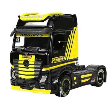 Imagem de Miniatura Caminhão Mercedes Benz Actros 1851 Preto 1/64 Maisto 12389