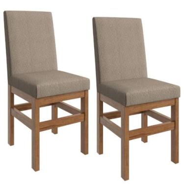 Imagem de Conjunto 2 Cadeiras Estofadas Zamarchi 14 Suede