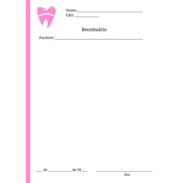 Imagem de Receituário Odontológico - 20 Blocos (1000 folhas) - Impressões Papalé