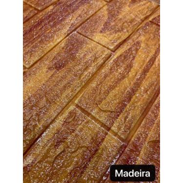 Imagem de 9 Painel Adesivo 3d Alto Relevo Revestimento 70x77cm Madeira - oem