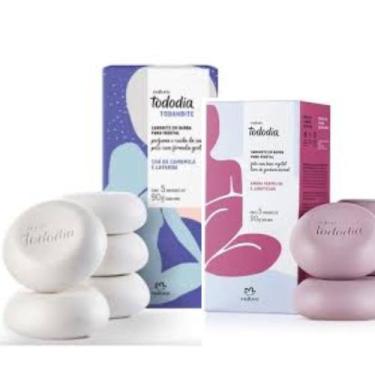 Imagem de Kit 2  Caixas de Sabonete Natura Todo dia 10 Unidades, Jabuticaba, Chá