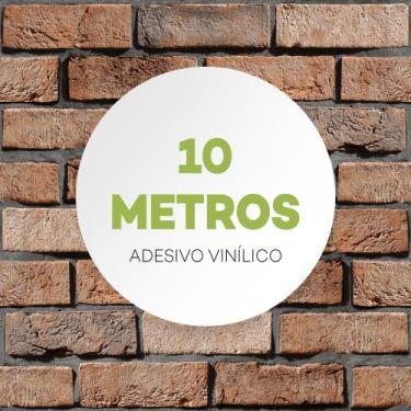 Imagem de Papel De Parede Adesivo Tijolo Mineiro Rústico Lavável - Criptonita, 1