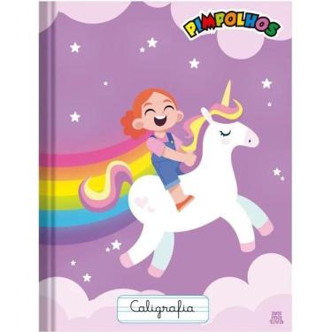 Imagem de Caderno Caligrafia Brochura 40 Folhas Pimpolhos Roxo - SD