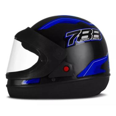 Imagem de Capacete Fechado Automático Pro Tork Sport Moto 788, AZUL, 60