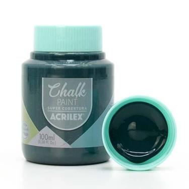 Imagem de Tinta Chalk Paint Acrilex 100ml, 874 AZUL INDUSTRIAL