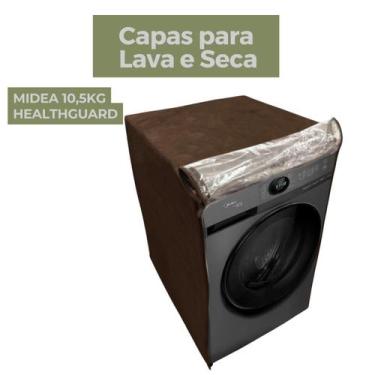 Imagem de Capa para lava e seca midea 10,5kg healthguard transparente flex - Cap