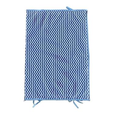 Imagem de Trocador Americano Para Bebê - PEQUENO - ZIG ZAG AZUL - CLICK TUDO