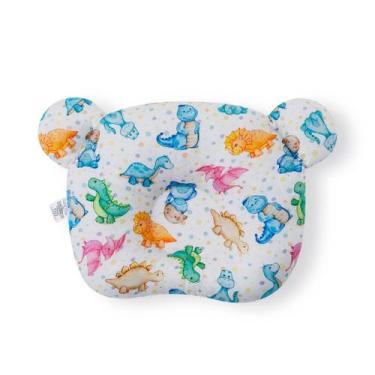 Imagem de Travesseiro Anatômico Bebê Rn Macio Cabeça Chata - DINOSSAURO N2 - CLI
