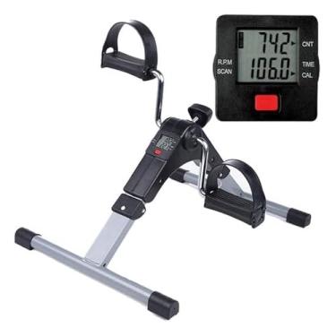 Imagem de Mini Pedal Cicloergometro Fisioterapia Portatil Digital Pro Mini Bicicleta Portátil Cicloergômetro Exercício Sentado para Fisioterapia Digital Dobrável