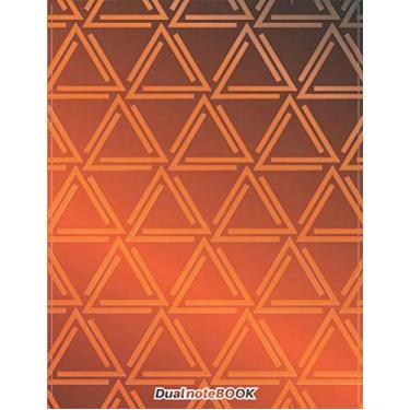 Imagem de Dual noteBOOK: blank and lined journal with alternating pages | sketchbook for jotting down notes, drawing, diary, travel, sketching, doodling, ... Pages (60 Ruled + 60 Blank) | Geometric cover