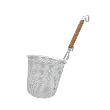 Imagem de Ｂｅｓｇａ Cozinhar escorredor de malha skimmer com alça cesta de branqueamento filtro concha cesta de macarrão para espaguete ravioli batatas fritas