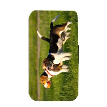 Imagem de Rikki Knight Capa carteira flip Happy Beagle Dogs in Park para Galaxy S3 para Galaxy S3