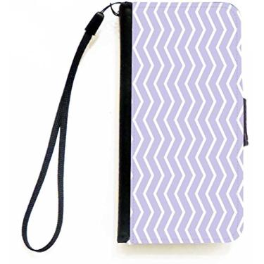 Imagem de Rikki Knight Capa carteira flip em zigue-zague azul pó com aba magnética para Apple iPhone 5c