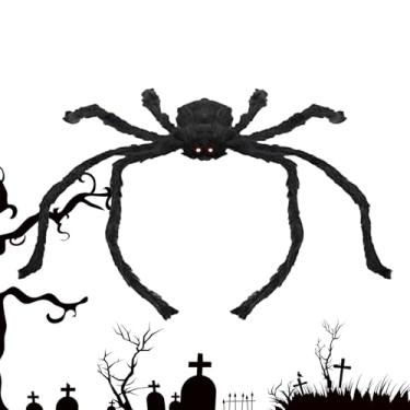Imagem de Decorações de Halloween de aranhas,Aranhas de Halloween | Brinquedo de aranhas falsas,Grandes decorações de aranha falsa decorações de adereços realistas assustadores para quintal de festa em casa int